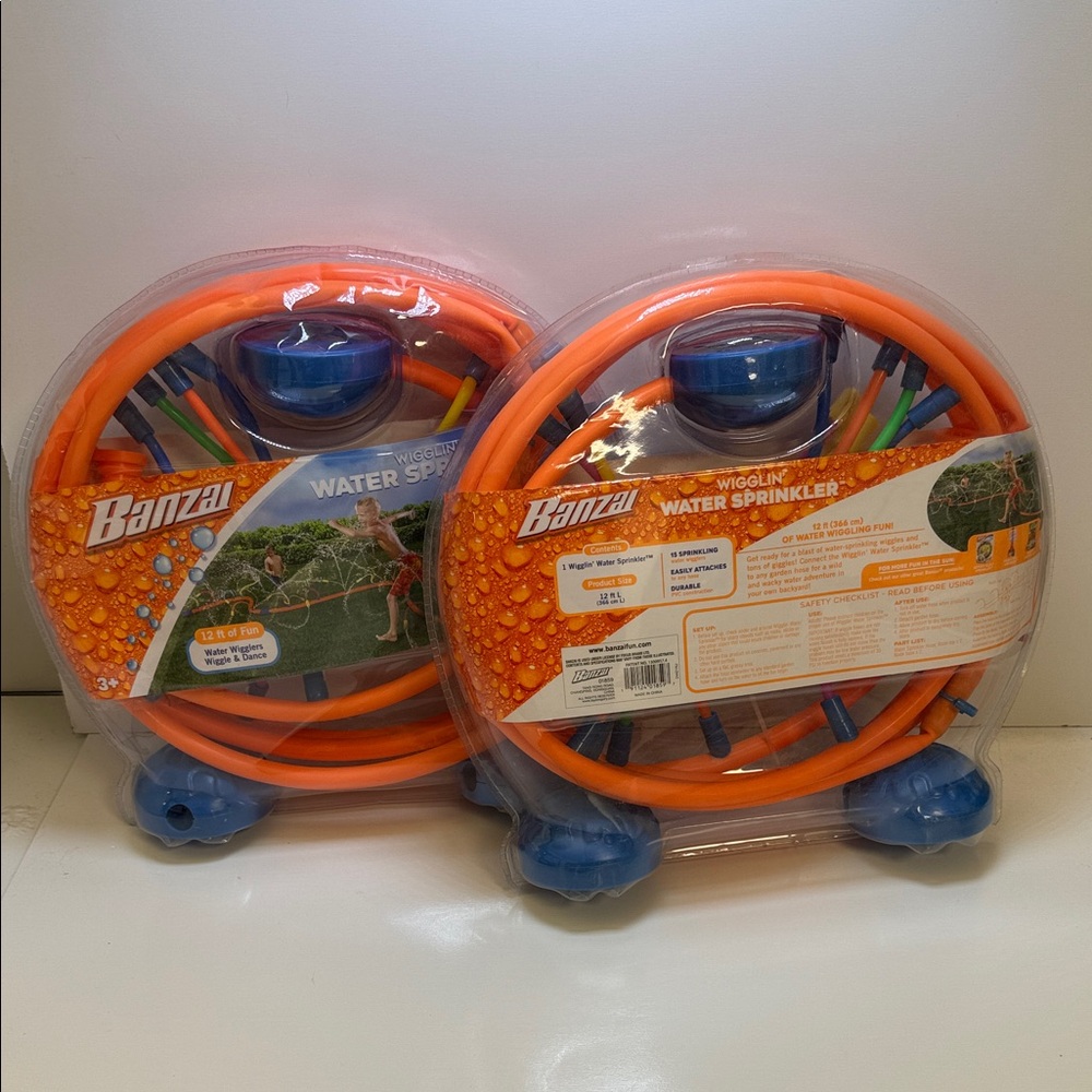 Banzai Orange Wigglin' Water Sprinkler (2 items are selling together)